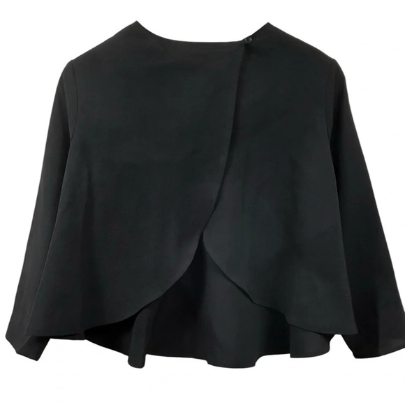 Endless Rose flared cropped blouse, S, semi-open back, flared sleeves, Flowy NEW - Picture 9 of 13